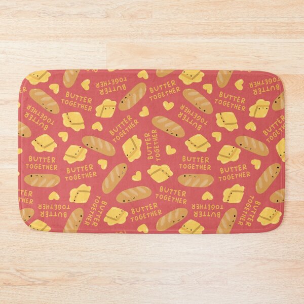 Item preview, butter together - kawaii bread and butter (pink) designed and sold by Becca Alessi.
