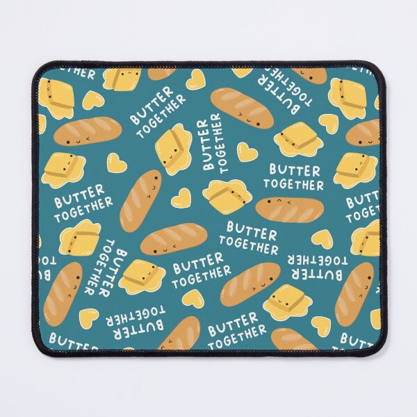 Item preview, butter together - kawaii bread and butter (teal) designed and sold by Becca Alessi.