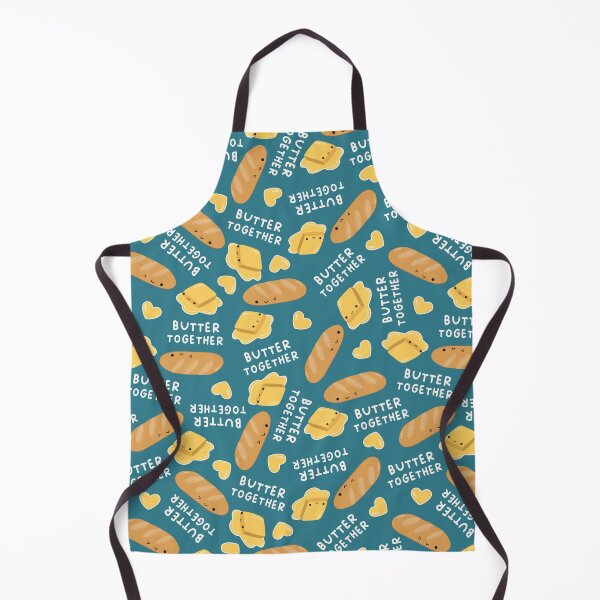Item preview, butter together - kawaii bread and butter (teal) designed and sold by Becca Alessi.