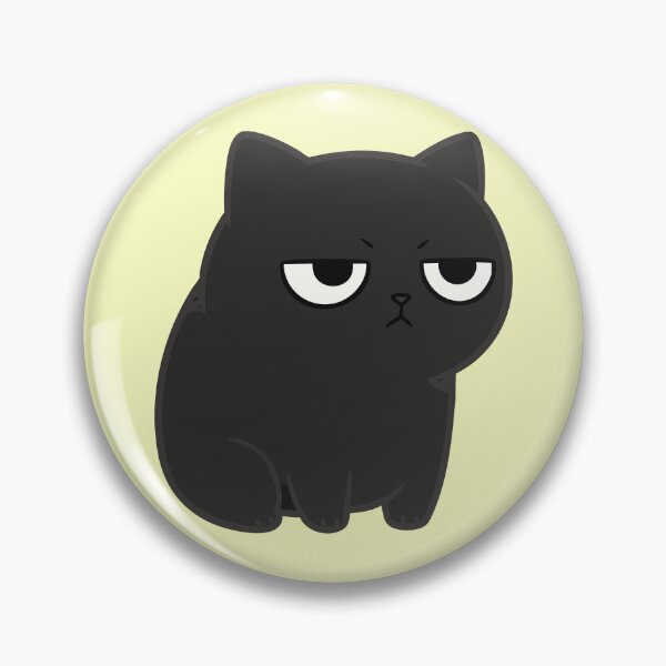 Item preview, Grumpy Black Cat – Funny Moody and Sassy Kitten Illustration designed and sold by imaginariun.