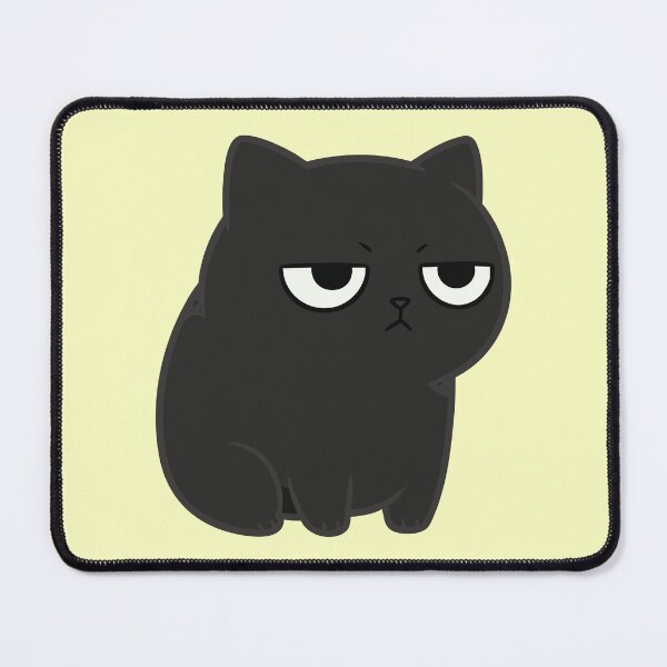 Item preview, Grumpy Black Cat – Funny Moody and Sassy Kitten Illustration designed and sold by imaginariun.