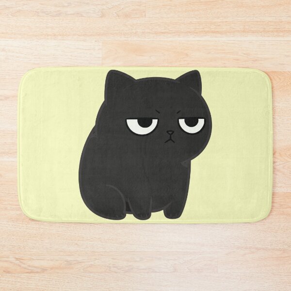 Item preview, Grumpy Black Cat – Funny Moody and Sassy Kitten Illustration designed and sold by imaginariun.