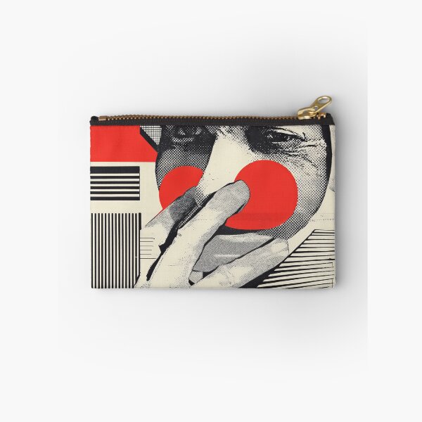 Item preview, Abstract Clown Portrait – Bold Red and Black Graphic Art with Surreal Expression designed and sold by Retrocranio.