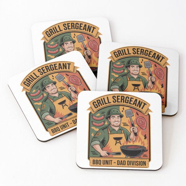 Item preview, Grill Sergeant BBQ Dad Funny Design designed and sold by ibobo4656.