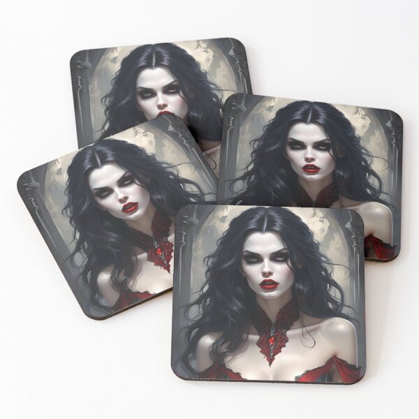 Item preview, Hot Goth Vampire in Red Silk Dress designed and sold by MissSaylor.
