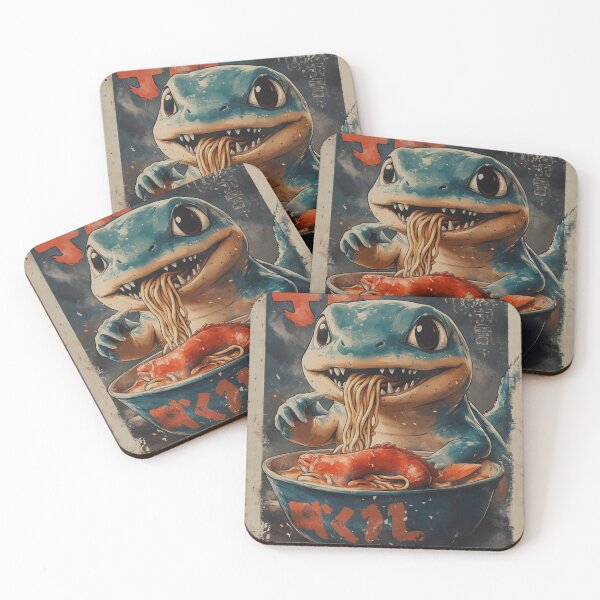 Item preview, Little Monster Eating Ramen  designed and sold by PrestonSquires.