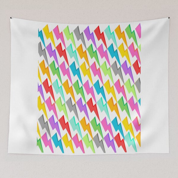 Item preview, Colourful Lightening Bolts designed and sold by CookieCreature.