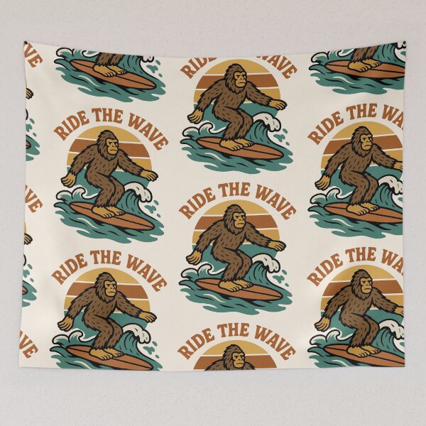 Item preview, Ride The Wave - Vintage Retro Surf  designed and sold by FarieArt.