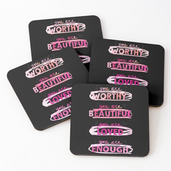 Item preview, You are "Worthy", "Beatiful", "Loved", "Enough" designed and sold by Aise06.