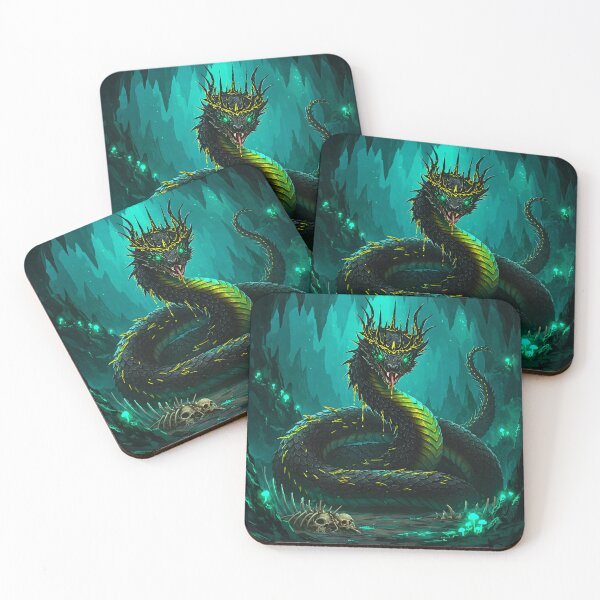 Item preview, Crowned Serpent in Luminous Cavern designed and sold by PixCthulhu.