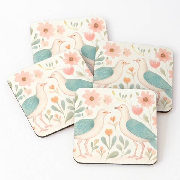 Item preview, Floral Partridges designed and sold by M-Y-A-R-T-.