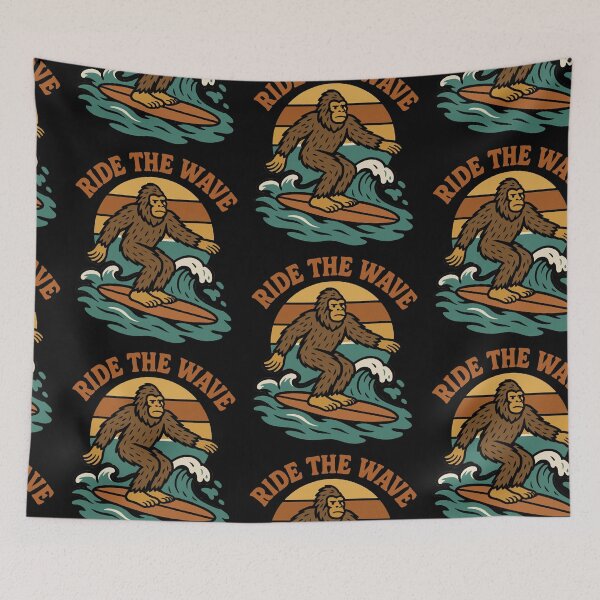 Item preview, Ride The Wave - Vintage Retro Surf  designed and sold by FarieArt.