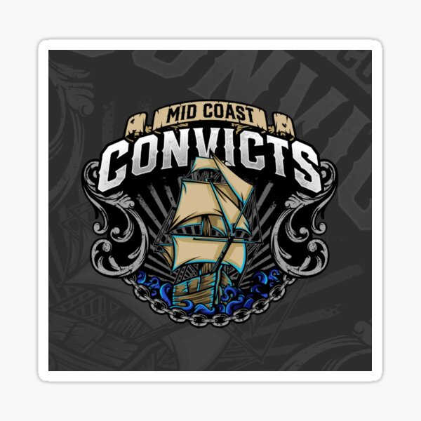 Item preview, Mid Coast Convicts with Background designed and sold by ConvictsPB.