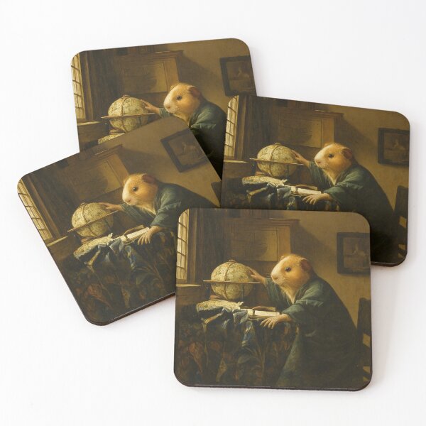 Item preview, Guinea Pig Astronomer (After Vermeer) designed and sold by gandolfwizard.