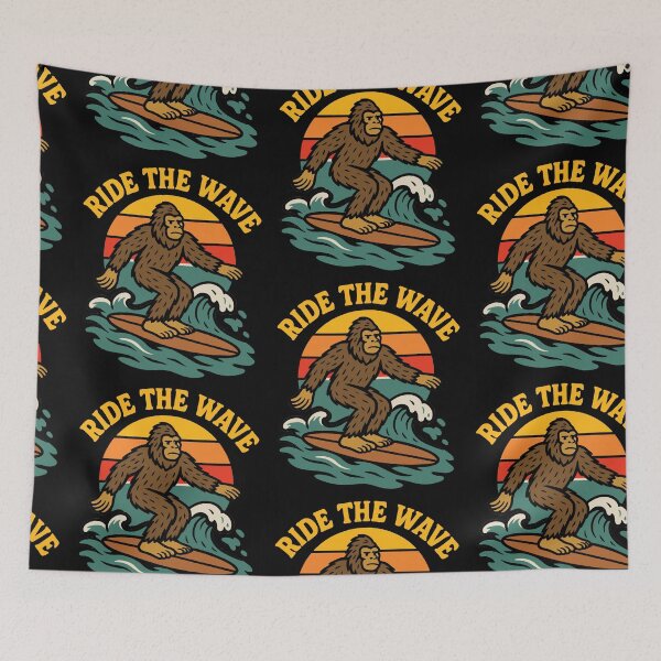 Item preview, Ride The Wave - Vintage Retro Surf  designed and sold by FarieArt.