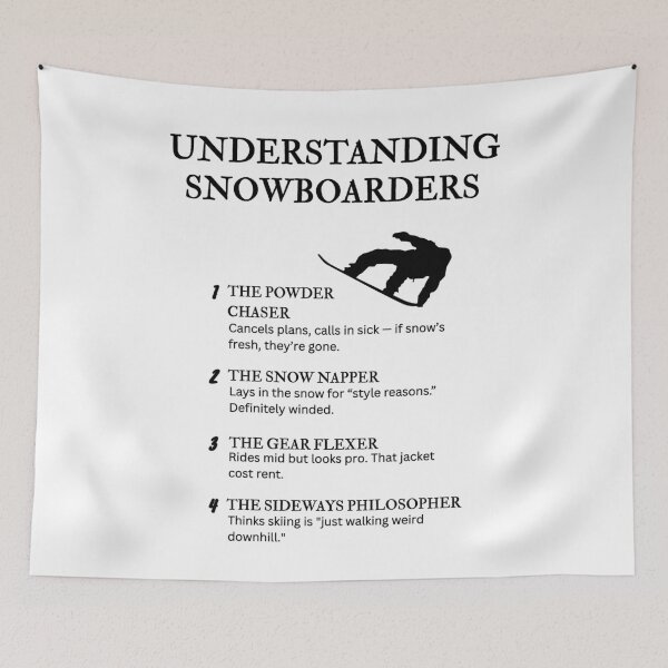 Item preview, Understanding Snowboarders – Funny Snowboard Life Humor for Riders designed and sold by PsyFlow35.