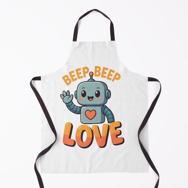 Item preview, Beep Beep Love – The Friendly Robot with a Heart designed and sold by PastimeMastery.