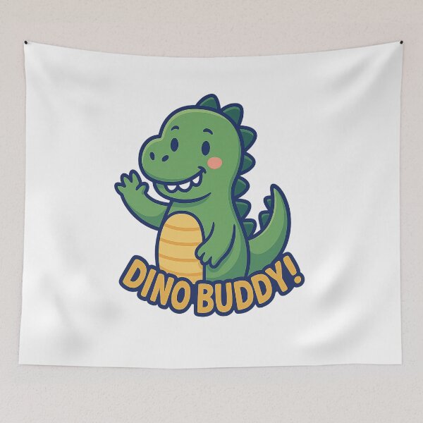 Item preview,  Dino Buddy! – Wave Hello to Your Prehistoric Pal designed and sold by PastimeMastery.