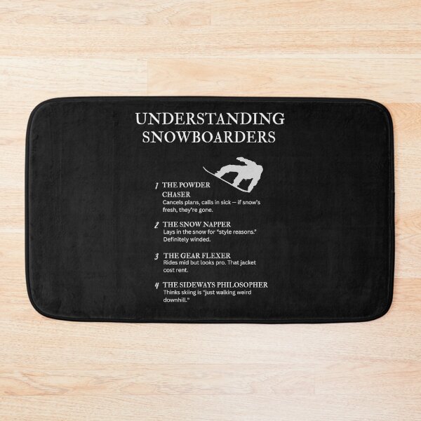 Item preview, Understanding Snowboarders – Funny Snowboard Life Humor for Riders – Black designed and sold by PsyFlow35.