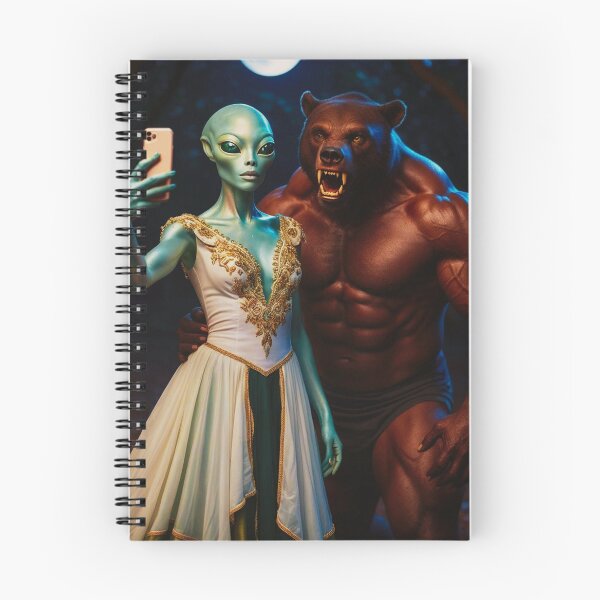 Artikelvorschau, Alien-Selfie mit einem Therianthropen entworfen und verkauft von StaggDevon.