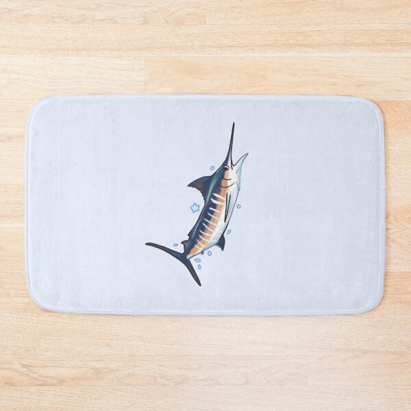 Item preview, cute white marlin designed and sold by Mayarartsy.