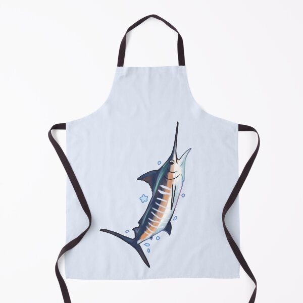 Item preview, cute white marlin designed and sold by Mayarartsy.
