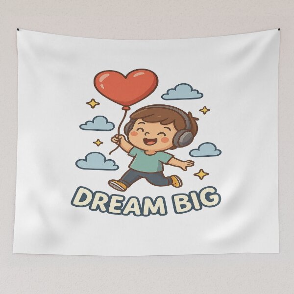 Item preview, Dream Big – Fly with Heart designed and sold by PastimeMastery.