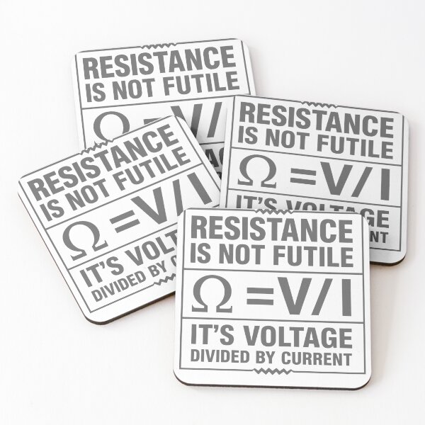 Item preview, Resistance Is Not Futile Voltage Current Joke designed and sold by JackCurtis1991.