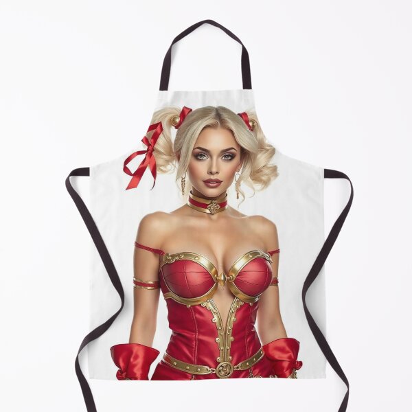 Item preview, Curvy Blonde Cosplay Female in Red Leather designed and sold by MissSaylor.