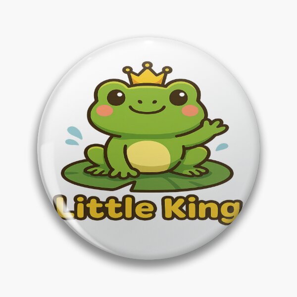 Item preview, Little King – Royal Ribbit Vibes designed and sold by PastimeMastery.