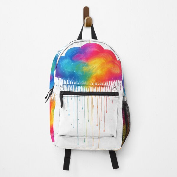 Artikelvorschau, Rainbow Cloud Drip – Emotionale Stolzkunst mit dunklem Hintergrund entworfen und verkauft von Sepinik.