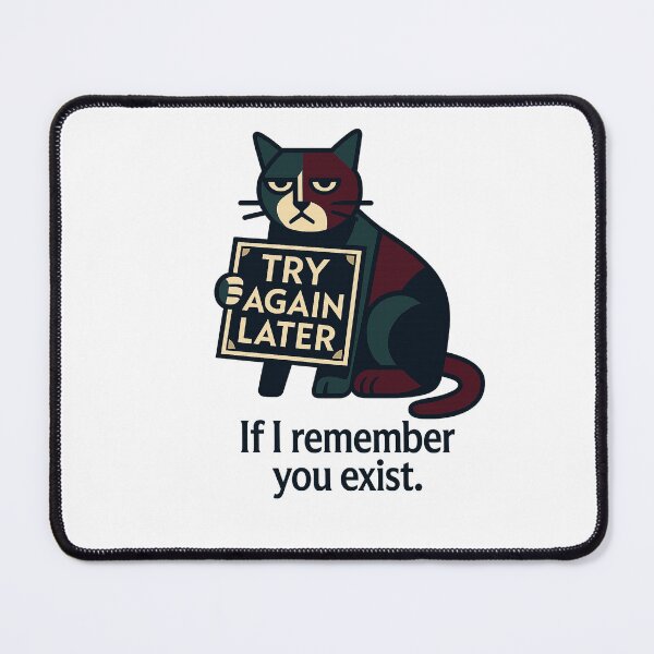 Item preview, Try again later. If I remember you exist! – Laptop Skin for Remote Workers – Funny Minimalist Design designed and sold by JustMeditateIt.
