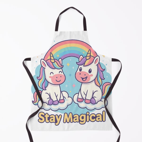 Item preview, Stay Magical – Happy Unicorns in the Clouds designed and sold by PastimeMastery.