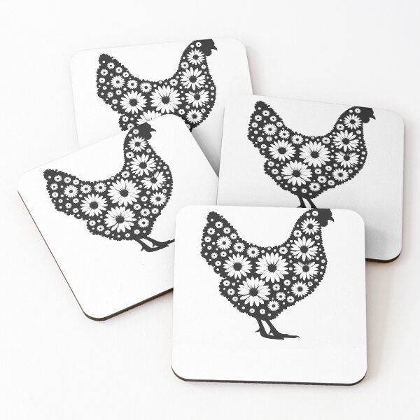 Item preview, Chicken Lover Floral Wildflower Farm Farmer designed and sold by Kimberley King Art  King Art.