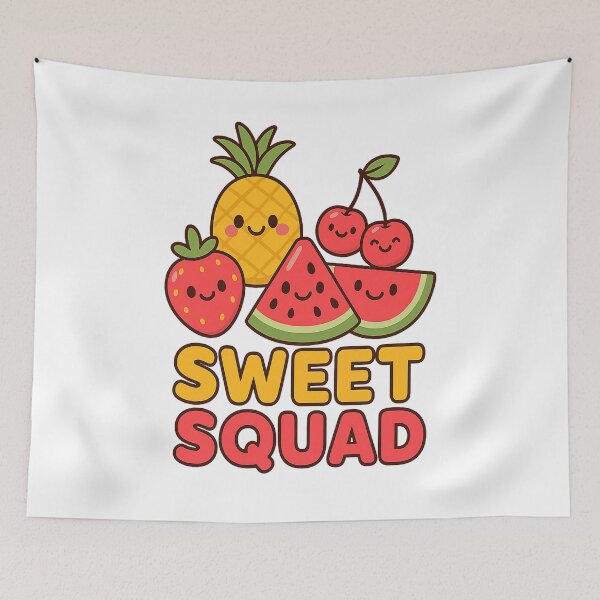 Item preview, Sweet Squad – Fruity Friends Forever designed and sold by PastimeMastery.