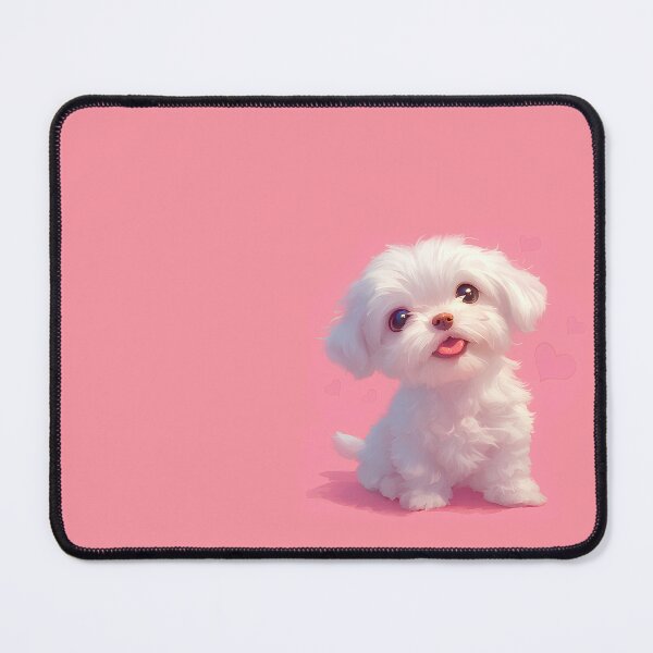 Item preview, Melting Heart Maltese Puppy – Cute and Loving Dog Art designed and sold by Windy-market.