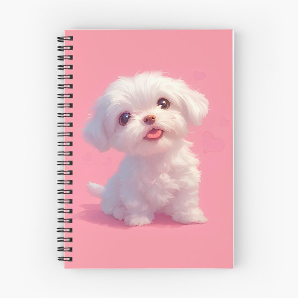 Item preview, Melting Heart Maltese Puppy – Cute and Loving Dog Art designed and sold by Windy-market.