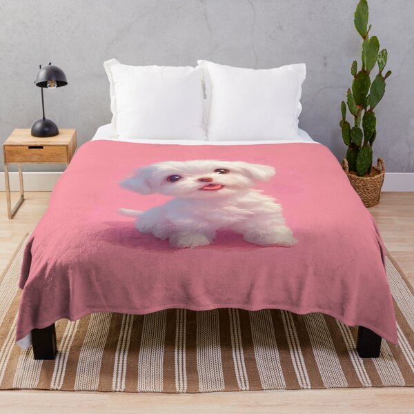 Item preview, Melting Heart Maltese Puppy – Cute and Loving Dog Art designed and sold by Windy-market.