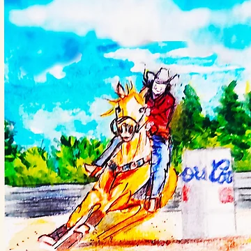 Artwork thumbnail, Barrel Rodeo Racing by drp24