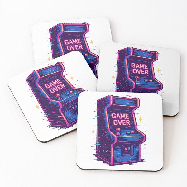 Item preview, Neon Arcade – GAME OVER in glitch style designed and sold by AlphaAutomation.