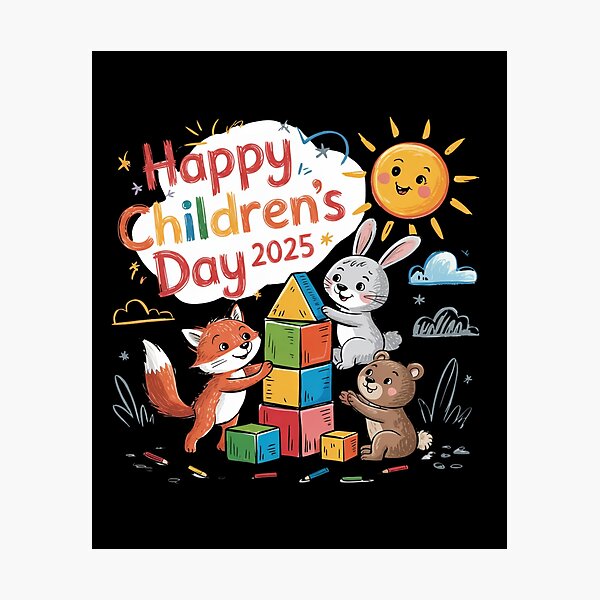 Item preview, Happy Children's Day 2025 designed and sold by mirciashop.