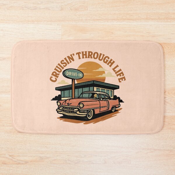 Item preview, Cruisin’ Through life Retro Car designed and sold by FarieArt.