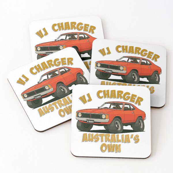 Item preview, VJ Valiant Charger Cartoon - Australia’s Own - Bold Aussie Muscle Car Art designed and sold by Michael van der Hoorn.