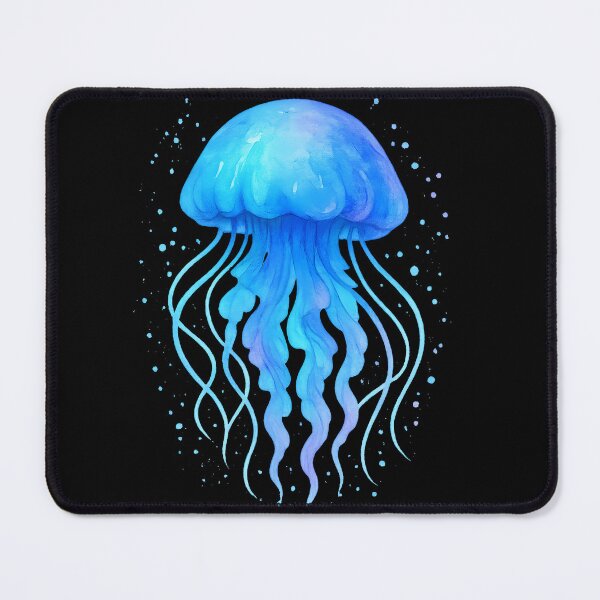 Item preview, Watercolor Jellyfish – Soft marine design in blue and purple designed and sold by AlphaAutomation.