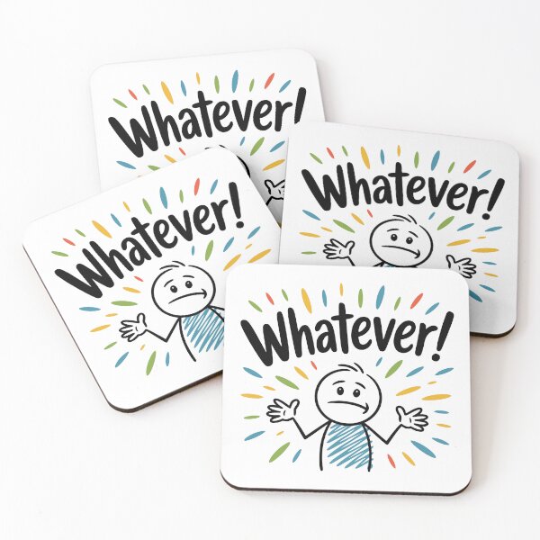 Item preview, Casual Stick Figure Cartoon: Whatever! designed and sold by JPees.