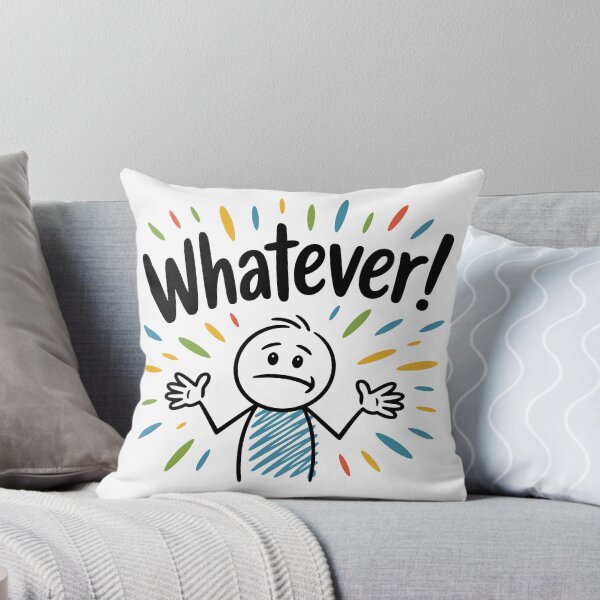 Item preview, Casual Stick Figure Cartoon: Whatever! designed and sold by JPees.