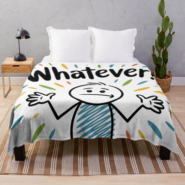 Item preview, Casual Stick Figure Cartoon: Whatever! designed and sold by JPees.