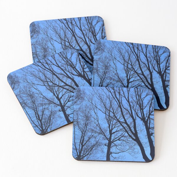 Item preview, Silhouettes of bare trees in the dark designed and sold by Photopat.