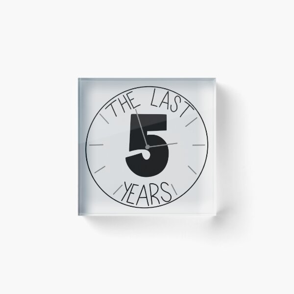 Item preview, The Last 5 Years Clock designed and sold by byebyesally.