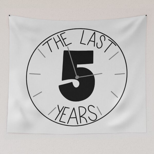 Item preview, The Last 5 Years Clock designed and sold by byebyesally.